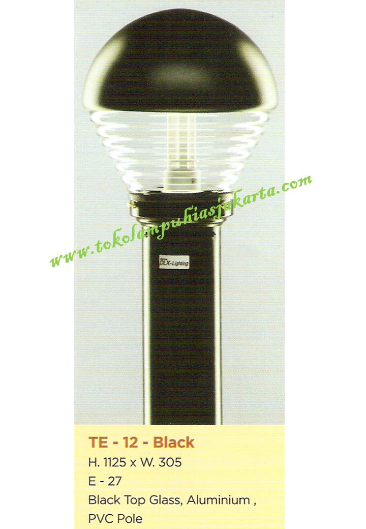 Lampu Buat Taman TE-12 Black