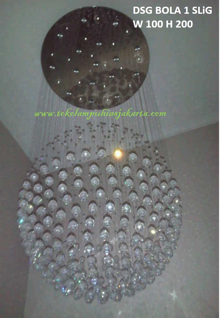 Lampu Plafon DSG BOLA 1 SLING Kristal