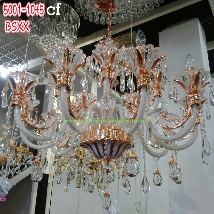 Lampu Crystal Gantung 5001-10-5-Cf