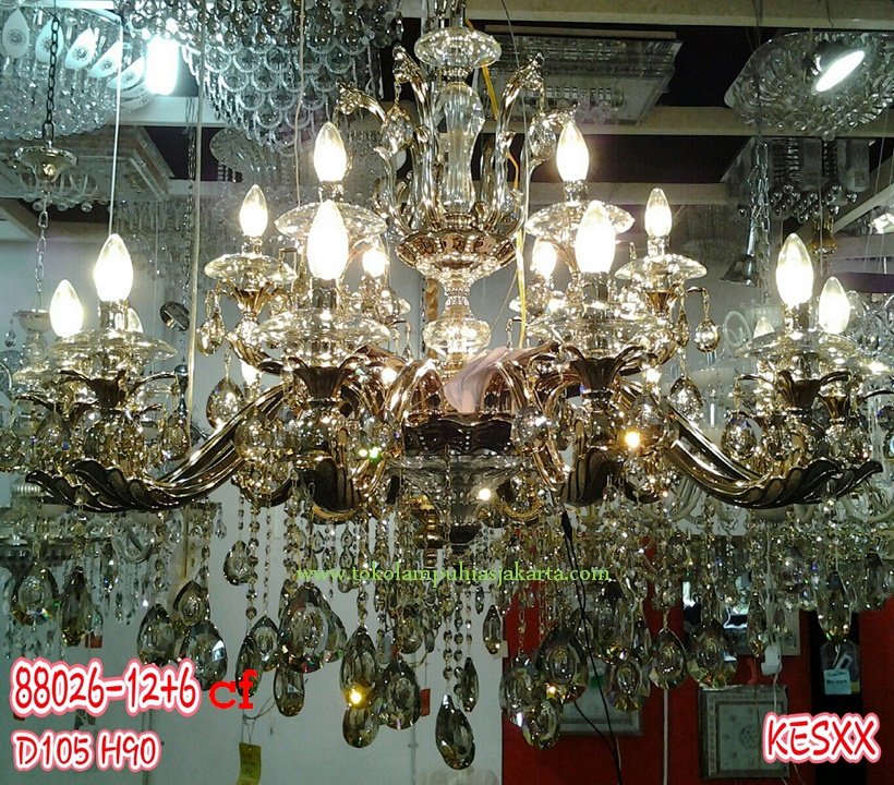 Lampu Crystal Gantung 88026-12-6-CF