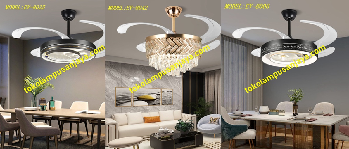 Kipas Fan Minimalis Plus Lampu